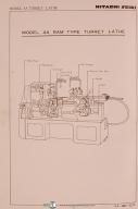 Hitachi Seiki-Hitachi Seiki 4A, Universal Turret Lathe, Parts List Manual Year (1966)-4A-02